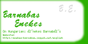 barnabas enekes business card